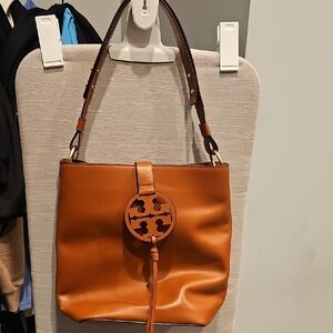 Tory Burch Tan Leather Shoulder Bag